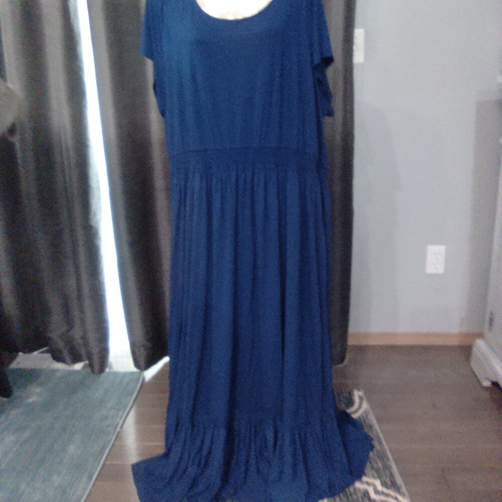 Lands End Navy Dress